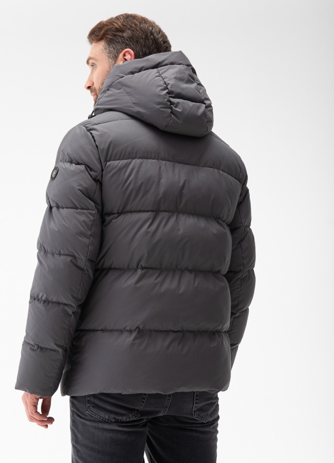 Мужской пуховик с капюшоном  модель № 28002 в рассрочку