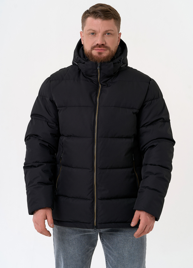 Мужской пуховик с капюшоном  модель № 31471 универмаг малина