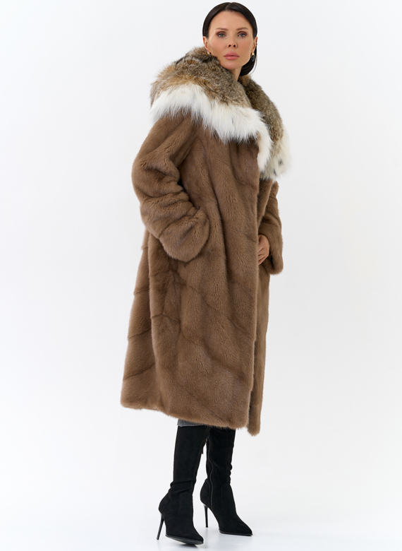 Норковая шуба с рысью