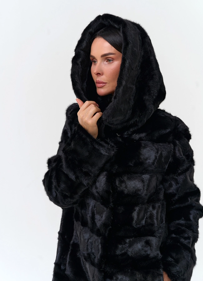 Шуба из меха норки модель № 34053 в кредит фото