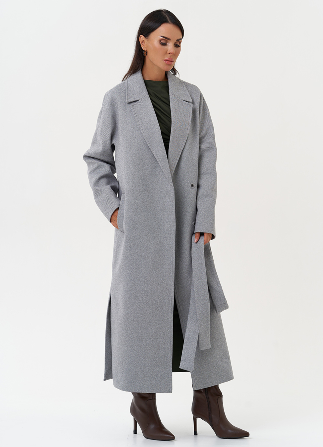 Женское пальто с английским воротником модель № 31210 универмаг малина